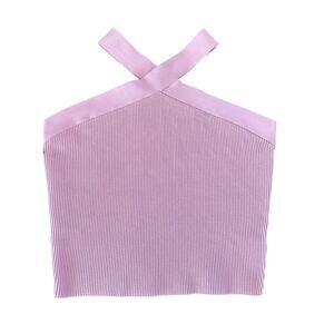 NWT Babaton Sculpt Knit Cross Lilac Top Ribbed Size XXLarge Purple